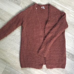 Fuzzy Knit Cardigan